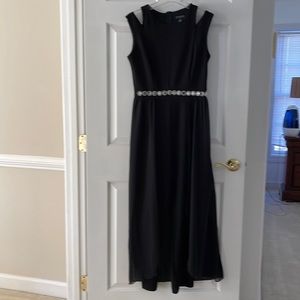 Evening jumpsuit in black